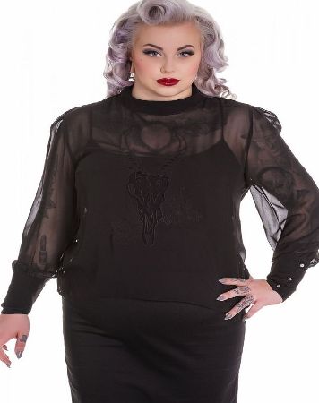 Spin Doctor Melancholy Plus Blouse - Size: 4XL `6450 Plus