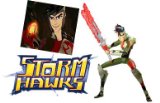 Spinmaster Storm Hawks Deluxe Figure - Dark Ace