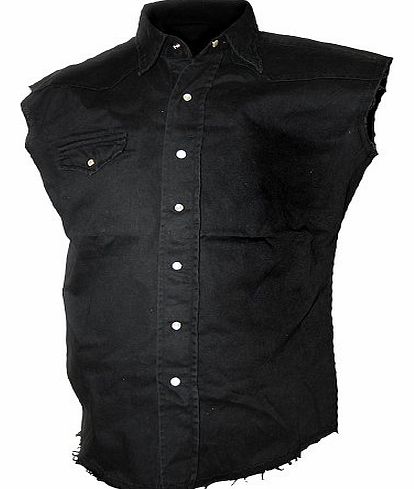 Spiral - Men - METAL STREETWEAR - Sleeveless Stone Washed Worker Black - Medium