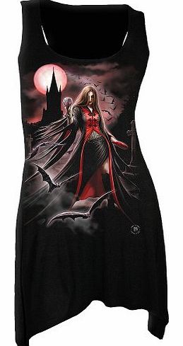 Spiral - Women - BLOOD MOON (GIRLY) - Goth Bottom Camisole Dress Black - Small