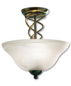 Ceiling Light - Antique Brass Finish