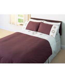 Spiral Cuff King Size Duvet Cover Set - Natural