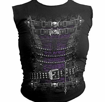 Spiral Direct  Waisted Corset Vest Top Sizes Small, Medium, Large, 8,10,12 (Medium 10)