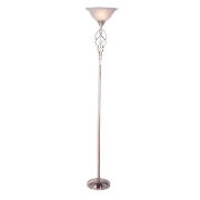 floor lamp, Satin chrome