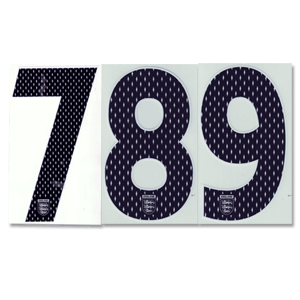 SportingID 07-09 England Home Official Back Numbers