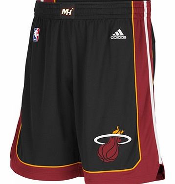 Miami Heat Road Swingman Shorts - Mens