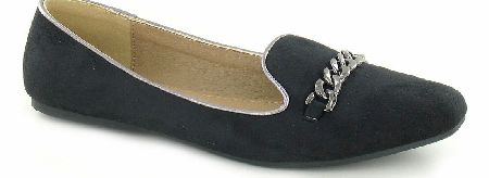 SPOT ON Black Slipper Casual Shoe