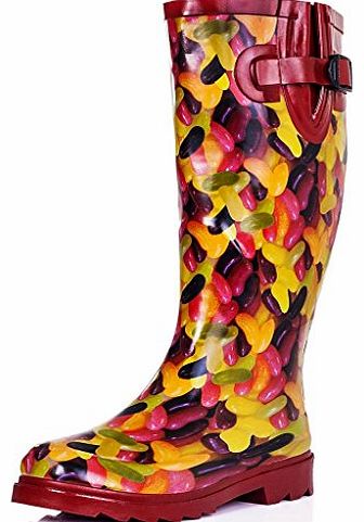 Flat Festival Wellies Rain Boots Multi