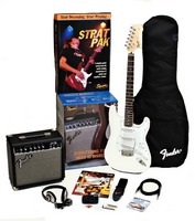 By Fender SE Special Strat   SP10 Amp Pack White