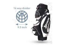 Golf Cart Bag Deluxe Black/White