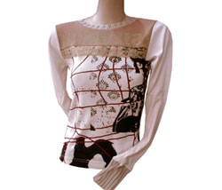 St. Martins Multi pattern long sleeved top