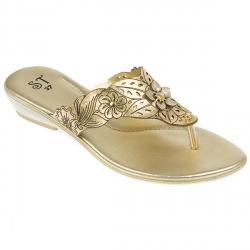 Staccato Female Fadst704 Leather Upper Mules in Silver