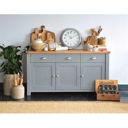 Stanton Grey Painted Stanton Grey 3 Door Sideboard 1042.009