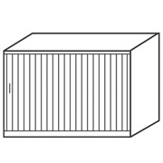 Staples Innovation Silver Wide Two Level Tambour