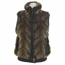 Star by Julien MacDonald Brown faux fur gilet