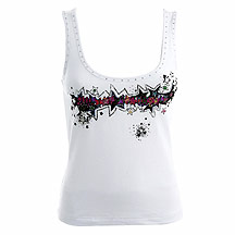 Star by Julien MacDonald White printed vest