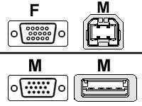 startech.com 2-in-1 video / USB cable - 1.8 m