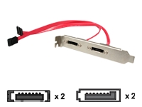StarTech.com ESATAPLATE2 - Serial ATA internal to external panel - 30 cm