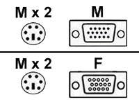 startech.com PS/2 Ultra-Thin 3-in-1 KVM Cable keyboard / vid