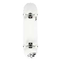 Enuiff Logo Skateboard White