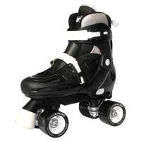 Storm Adjustable Quad Skates Black and White Adjustable Junior 12 to Junior 2