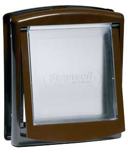 Staywell Original Small 2-Way Pet Door Brown