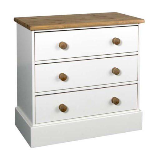 Balmoral White 3 Drawer Chest