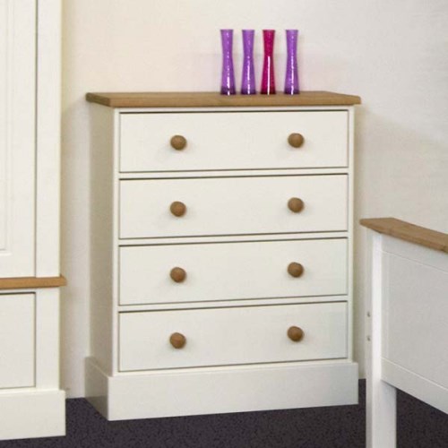 Balmoral White 4 Drawer Chest