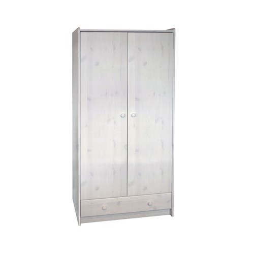 Steens For Kids Tall Wardrobe In Whitewash