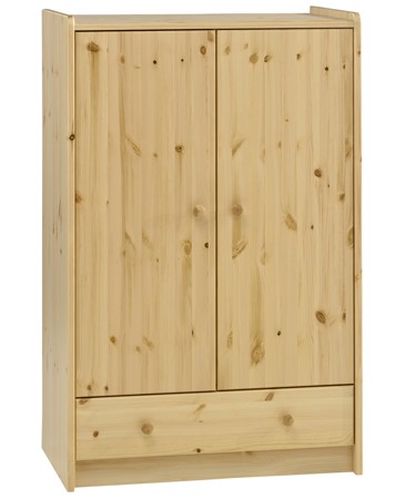 Steens Natural Pine Low Wardrobe