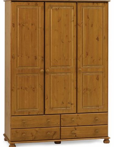 Richmond 3 Door Pine Wardrobe