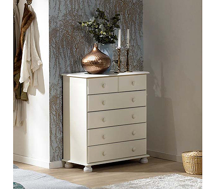 Steens Richmond White 2 4 Drawer Chest