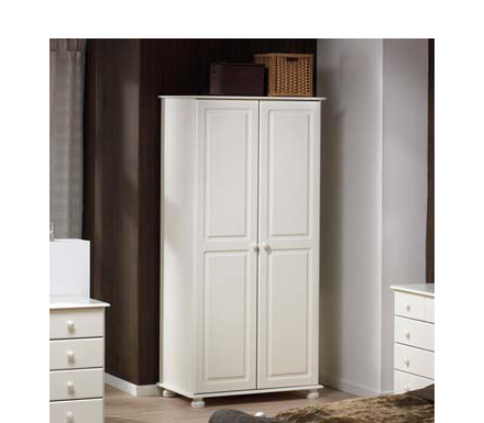 Steens Richmond White 2 Door Wardrobe