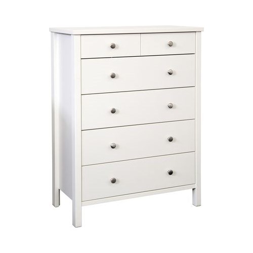 Stockholm 2+4 Drawer Chest In White