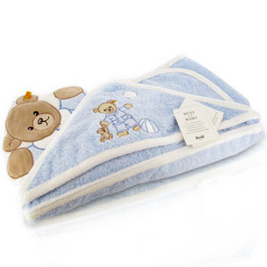 Steiff Sleep Well Baby Boy Blue Bath Set