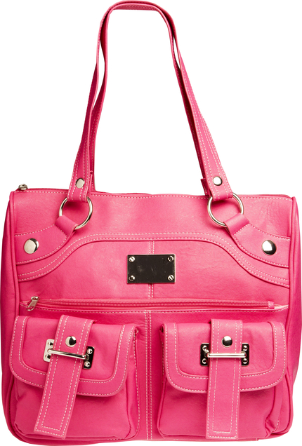 Large Double Buckle Satchel Bag