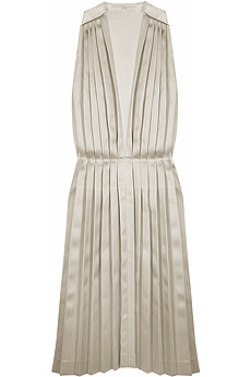 Pleated halter dress