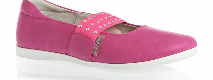 Step2wo Girls Step2wo Midi Athena Shoes - Fuxia Leather