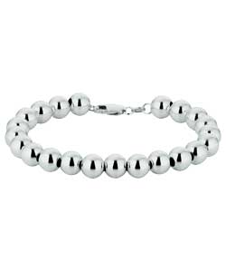 Sterling Silver 10mm Bead Bracelet