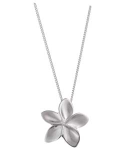 Sterling Silver 3D Flower Pendant