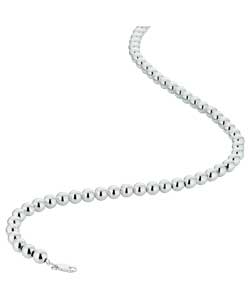 sterling Silver 8mm Bead Necklet