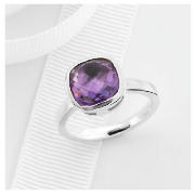 Sterling Silver Amethyst Ring, Medium