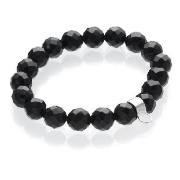 Sterling Silver And Black Onyx Bracelet