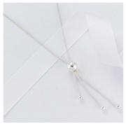 STERLING SILVER BALL DROP PENDANT