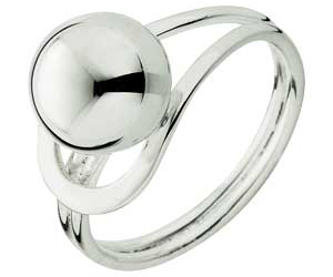 Sterling Silver Ball Ring