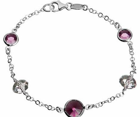 Silver Crystal Element Bracelet