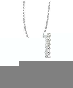 sterling Silver Cubic Zirconia Cross Pendant