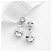 Sterling Silver Cubic Zirconia Drop Earrings