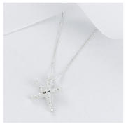 STERLING SILVER CUBIC ZIRCONIA STARFISH PENDANTS