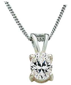 Sterling Silver Cubic Zirconium Pendant